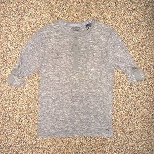 Men's EXPRESS Military-Style Pocket Henley Shirt